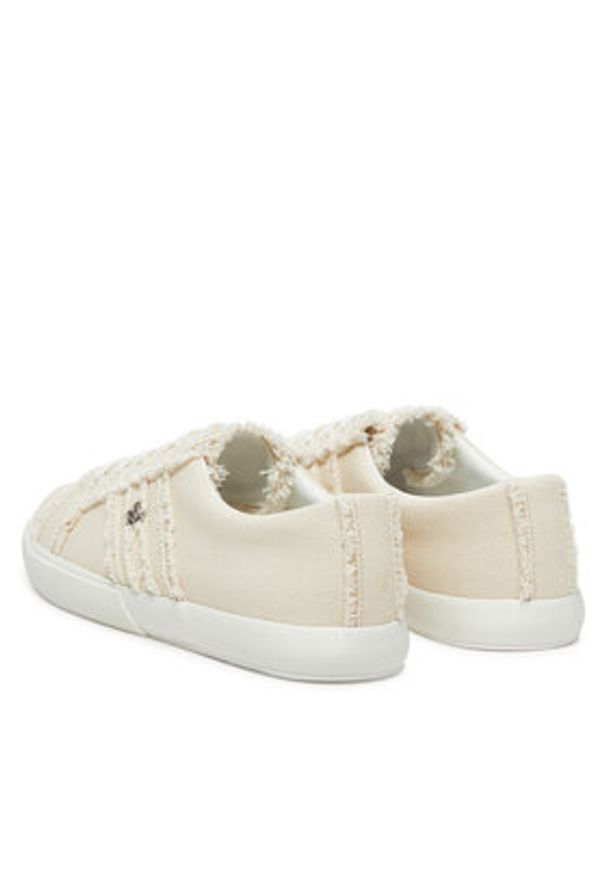 Lauren Ralph Lauren - LAUREN RALPH LAUREN Sneakersy Janson Fray 802967040001 Écru. Kolor: kremowy. Materiał: materiał