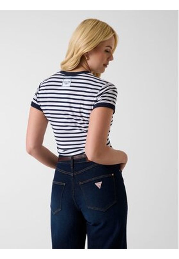 Guess T-Shirt W6GI18 K3040 Kolorowy Classic Fit. Wzór: kolorowy