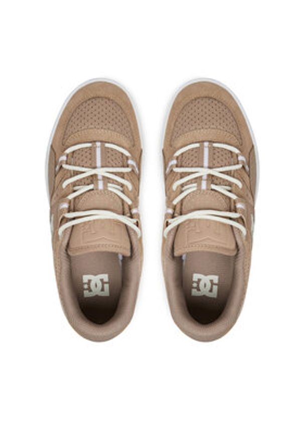 DC Sneakersy Construct ADJS100172-TAN Brązowy. Kolor: brązowy. Materiał: skóra