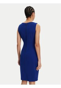 DKNY Sukienka koktajlowa DD5ACH15 Niebieski Slim Fit. Kolor: niebieski. Materiał: syntetyk. Styl: wizytowy #4