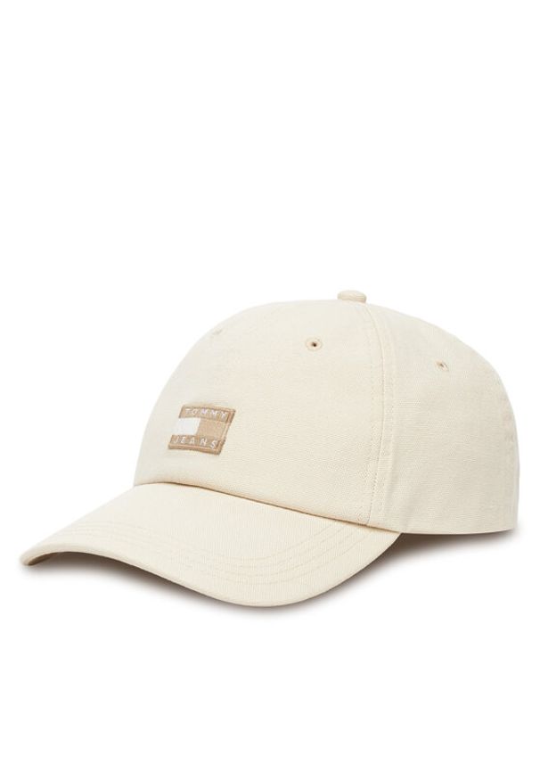 TOMMY HILFIGER - Tommy Hilfiger Czapka z daszkiem Heritage AW0AW17580 Beżowy. Kolor: beżowy. Materiał: materiał, bawełna