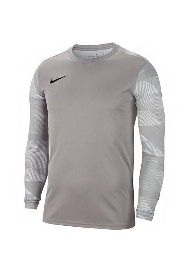 Nike - Koszulka Bramkarska Z Długim Rękawem Dla Dzieci Park IV DriFIT. Kolor: szary. Materiał: poliester. Długość rękawa: długi rękaw. Długość: długie. Sport: piłka nożna, turystyka piesza
