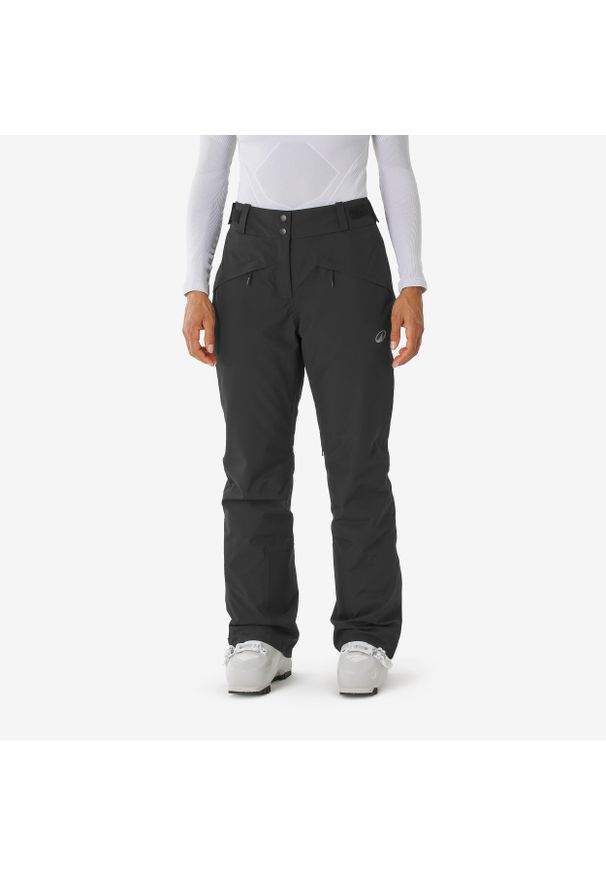 WEDZE - Spodnie narciarskie i snowboardowe damskie Quechua 500. Kolor: czarny. Materiał: materiał. Długość: długie. Sezon: zima. Sport: narciarstwo, snowboard