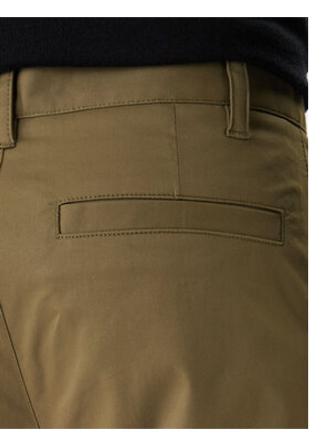 Hugo - HUGO Spodnie materiałowe Craysen 50553180 Zielony Straight Fit. Kolor: zielony. Materiał: bawełna