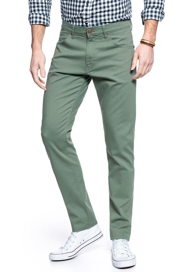 Wrangler - SPODNIE MĘSKIE WRANGLER LARSTON WREATH GREEN W18SF3G29 112127477