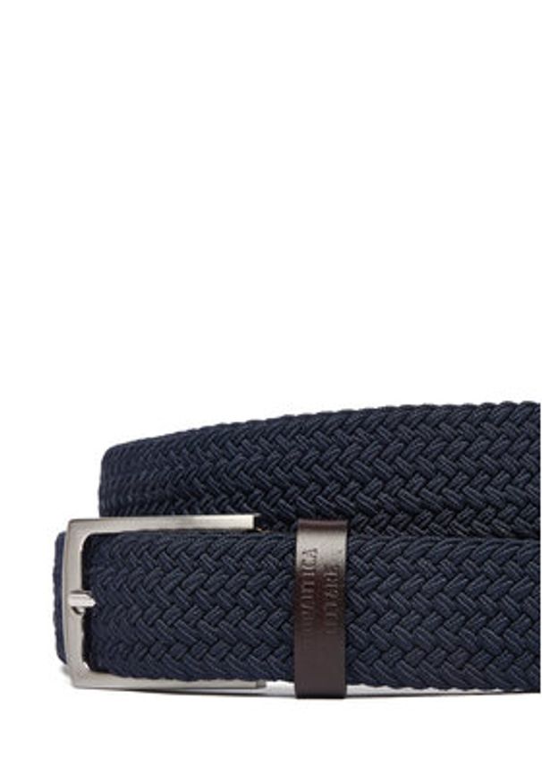 Aeronautica Militare Pasek Męski 261CI0307UCT03454 Granatowy. Kolor: niebieski. Materiał: materiał