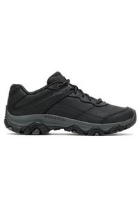 Buty do chodzenia męskie Merrell Moab Adventure 3. Zapięcie: sznurówki. Kolor: czarny. Materiał: guma, skóra, tkanina, materiał, syntetyk. Szerokość cholewki: normalna. Sport: turystyka piesza