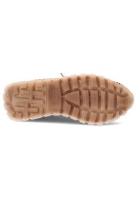 Sneakersy damskie Hispanitas, ze skóry naturalnej z tekstylnymi wstawkami ażurowymi klasyczne sznurowanie i zaokrąglony nosek, beżowe, RHV264741 Bole. Okazja: na co dzień. Zapięcie: sznurówki. Kolor: beżowy. Materiał: skóra. Szerokość cholewki: normalna. Wzór: ażurowy. Sezon: lato. Styl: klasyczny #5