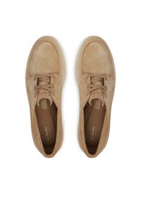 Clarks Półbuty Lockford Boat 26186187 Beżowy. Kolor: beżowy. Materiał: skóra, zamsz #2