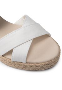 TOMMY HILFIGER - Tommy Hilfiger Espadryle Th Artisandal Mid Wedge Sandal FW0FW05770 Biały. Kolor: biały. Materiał: materiał #7