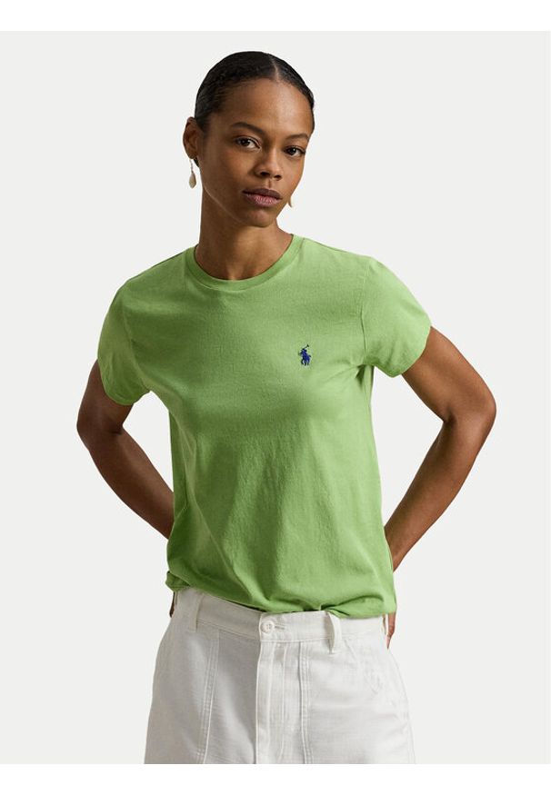 Polo Ralph Lauren T-Shirt 211B14605003 Zielony Classic Fit. Typ kołnierza: polo. Kolor: zielony. Materiał: bawełna