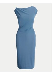 Lauren Ralph Lauren Sukienka koktajlowa 250933454002 Niebieski Slim Fit. Kolor: niebieski. Materiał: syntetyk. Styl: wizytowy #4