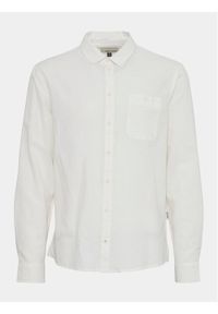 Blend Koszula 20716367 Biały Slim Fit. Kolor: biały. Materiał: len