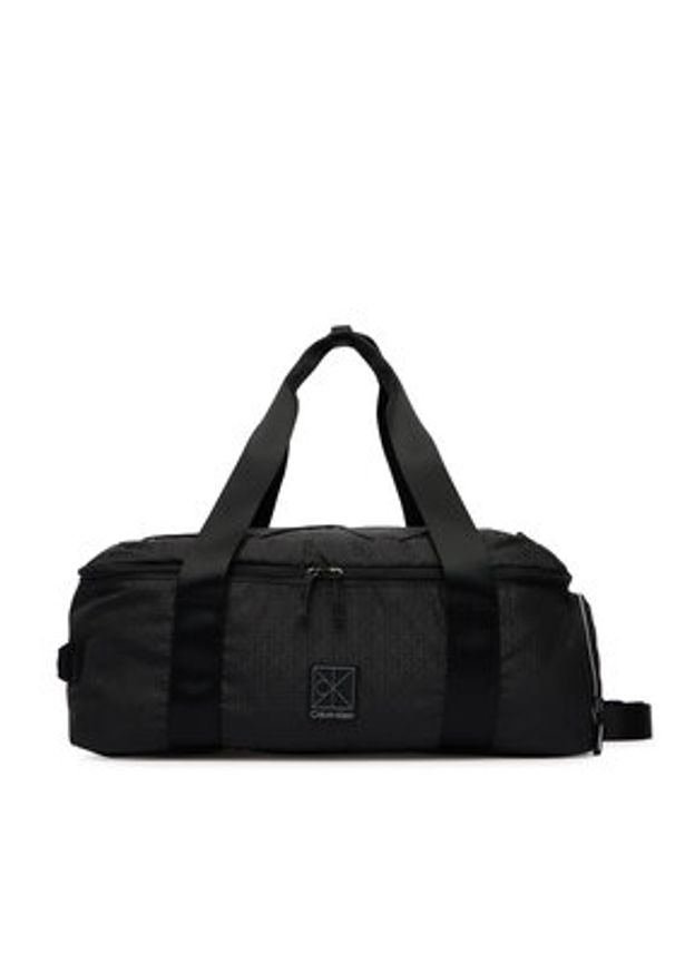 Calvin Klein Torba podróżna Utility Emblem Aop LV04D3385G Czarny. Kolor: czarny. Materiał: materiał