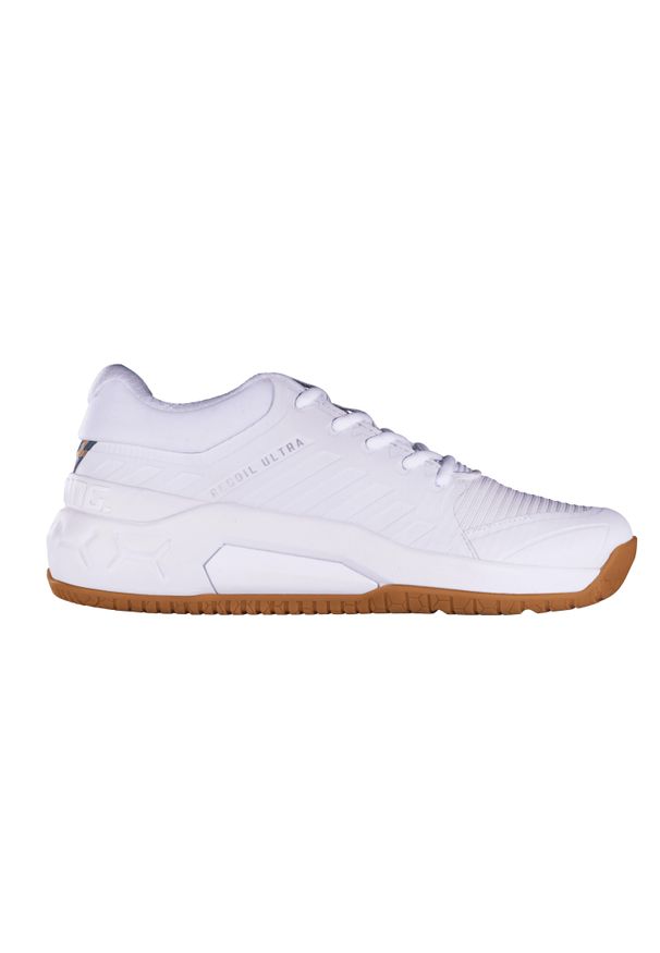 SALMING - Buty halowe Salming Recoil Ultra. Kolor: biały, wielokolorowy, szary. Materiał: materiał, syntetyk. Szerokość cholewki: normalna