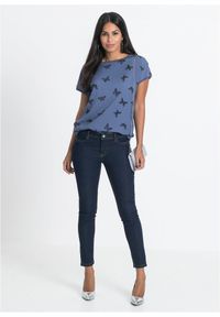 bonprix - Dżinsy Skinny mid waist. Kolor: niebieski #3