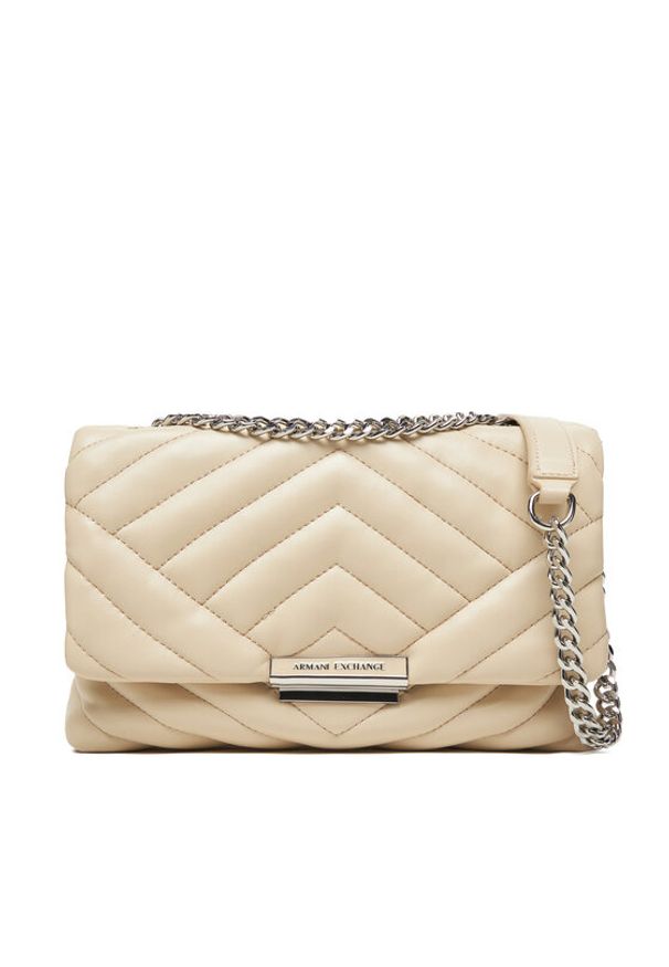 Armani Exchange Torebka 949122 4R742 U1092 Beżowy. Kolor: beżowy. Materiał: skórzane