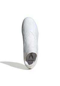 Adidas - Buty piłkarskie adidas X Crazyfast.3 Ll Fg M GY7426 białe. Kolor: biały. Materiał: materiał. Szerokość cholewki: normalna. Sport: piłka nożna