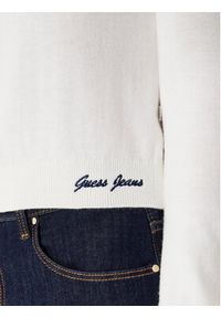 Guess Jeans Kardigan W5YR32 Z3HO2 Écru Regular Fit. Materiał: syntetyk