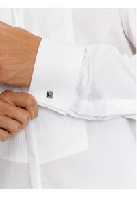 Karl Lagerfeld - KARL LAGERFELD Koszula 605127 534699 Biały Modern Fit. Typ kołnierza: dekolt w karo. Kolor: biały. Materiał: bawełna