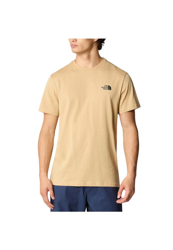 The North Face - T-Shirt Simple Dome Rozmiar XS Beżowy - NF0A2TX5LK5. Kolor: beżowy. Materiał: bawełna