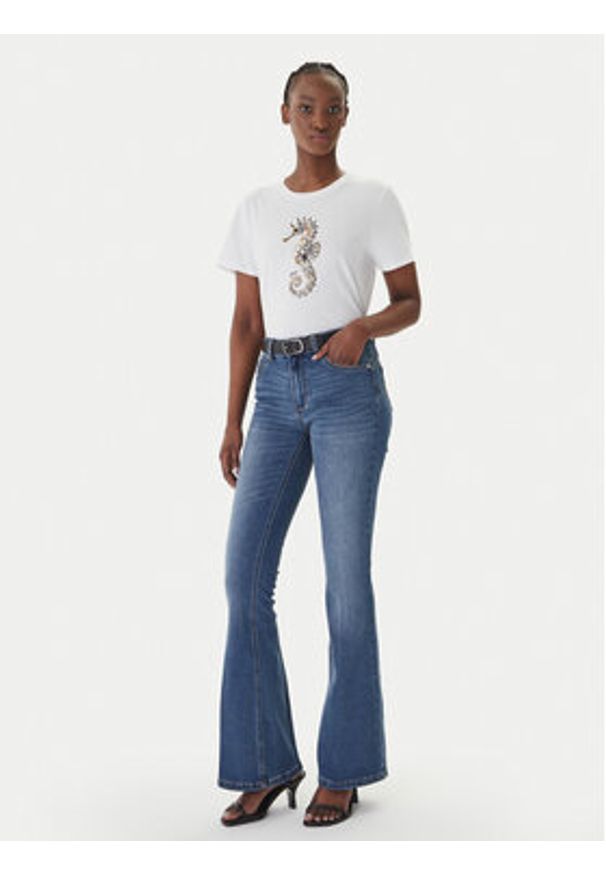 Liu Jo Jeansy UA6015 D0318 Granatowy Flare Fit. Kolor: niebieski