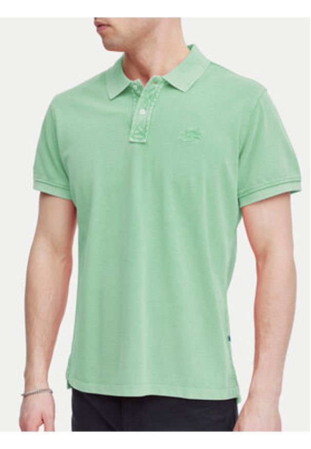 Blend Polo 20716907 Zielony Regular Fit. Typ kołnierza: polo. Kolor: zielony. Materiał: bawełna