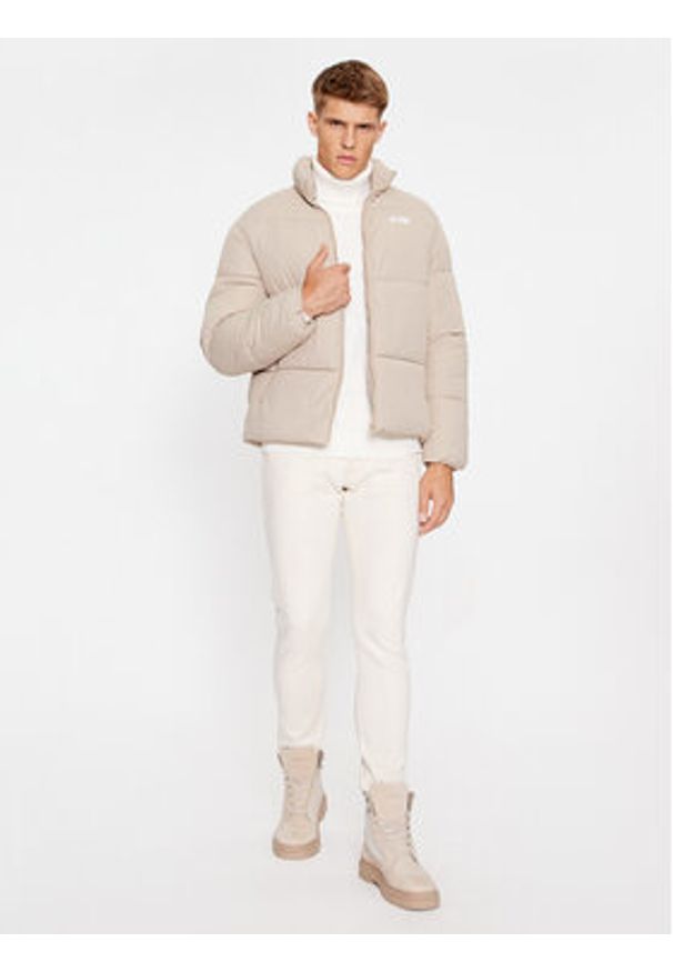 Jack & Jones - Jack&Jones Kurtka zimowa 12238745 Beżowy Regular Fit. Kolor: beżowy. Materiał: syntetyk. Sezon: zima