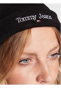 Tommy Jeans Czapka AW0AW12625 Czarny. Kolor: czarny. Materiał: bawełna, materiał