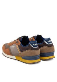 Pepe Jeans Sneakersy London Brick PMS400011 Brązowy. Kolor: brązowy. Materiał: zamsz, skóra