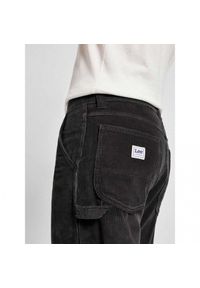 Lee - LEE MĘSKIE SPODNIE SZTRUKSOWE LEE CARPENTER DARK MUTED GRAY 112359177. Materiał: sztruks