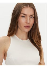 Elisabetta Franchi Top TK-39S-51E2 Biały Slim Fit. Kolor: biały. Materiał: wiskoza #3