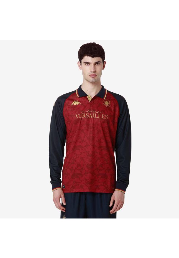 Kappa - Koszulka z długim rękawem Third FC Versailles 78 2024/25. Kolor: niebieski, czerwony, wielokolorowy. Długość rękawa: długi rękaw. Długość: długie. Sport: piłka nożna