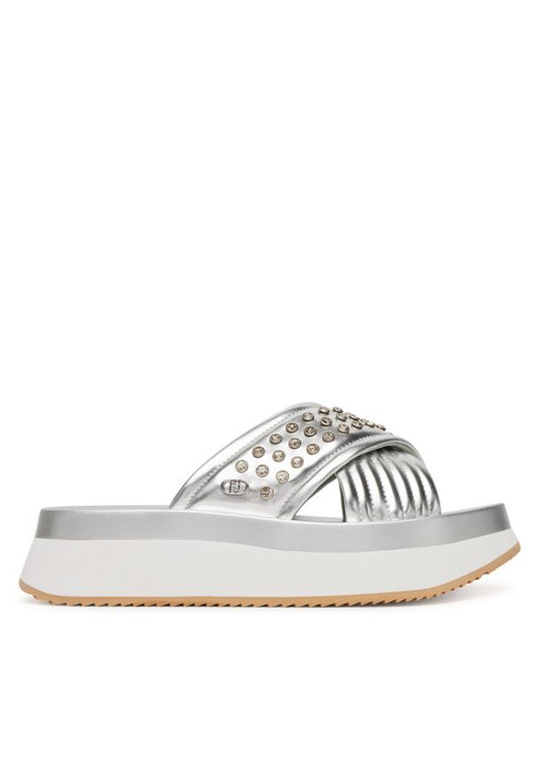 Liu Jo Klapki Dreamy Sandal 05BA5091 EX187 Srebrny. Kolor: srebrny. Materiał: skóra