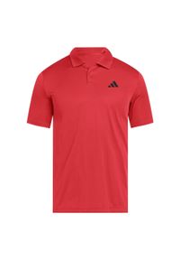 Adidas - Koszulka Club Tennis Polo. Typ kołnierza: polo. Kolor: czerwony. Materiał: dzianina