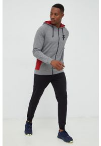 Diadora dres męski kolor szary. Kolor: szary. Materiał: dresówka #1