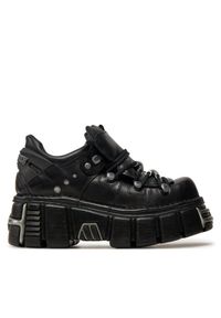 Sneakersy NEW ROCK. Kolor: czarny