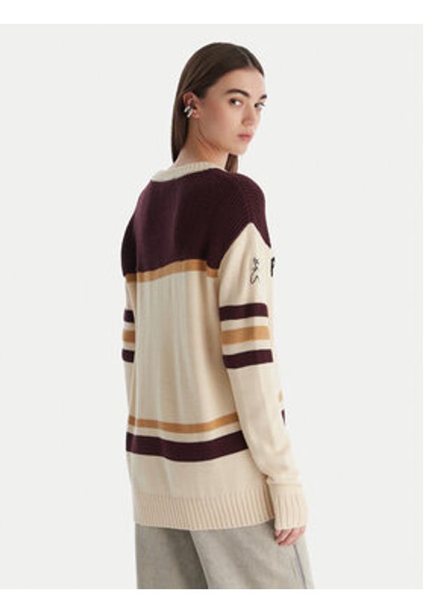 Patrizia Pepe Sweter 2K0352/K298-YA34 Écru Regular Fit. Materiał: syntetyk