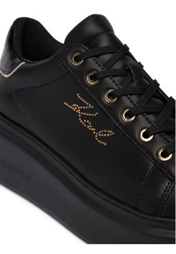 Karl Lagerfeld - KARL LAGERFELD Sneakersy Anakapri KL63518A Czarny. Kolor: czarny. Materiał: skóra