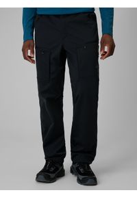 4f - 4F Spodnie softshellowe membrana 8000 męskie - czarne M. Kolor: czarny. Materiał: tkanina, softshell, materiał. Długość: długie. Sport: turystyka piesza #2