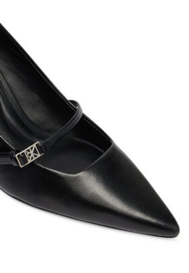 Calvin Klein Czółenka Ess Stiletto 70 Mj Lth Hdw HW0HW02952 Czarny. Kolor: czarny. Materiał: skóra