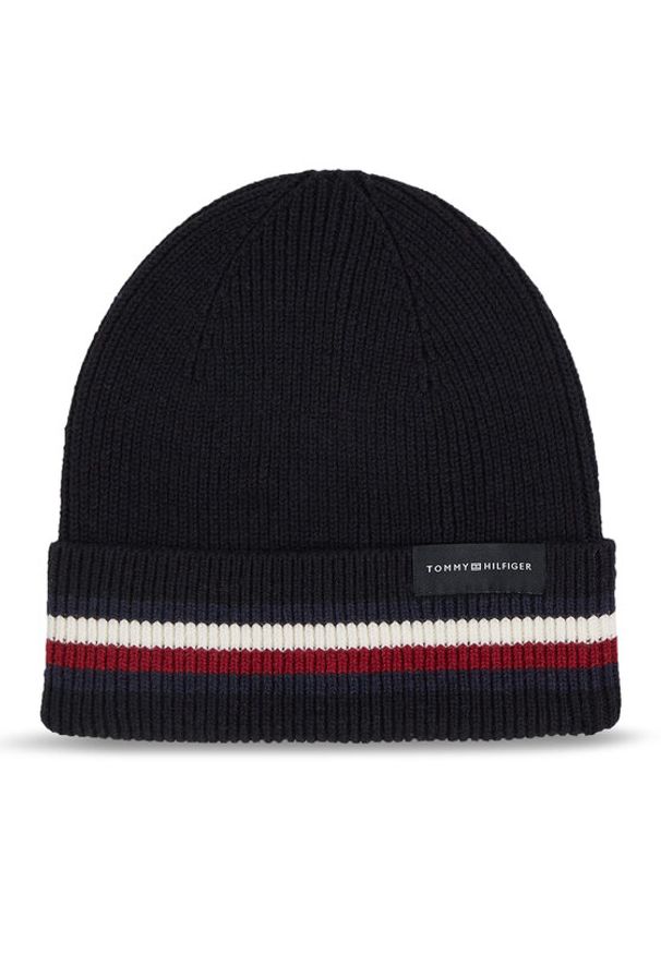 TOMMY HILFIGER - Tommy Hilfiger Czapka Corporate Beanie AM0AM11484 Czarny. Kolor: czarny. Materiał: bawełna