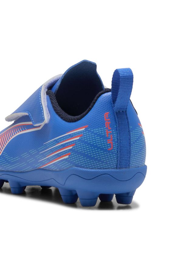Puma - Dziecięce buty piłkarskie ULTRA 6 PLAY FG/AG PUMA Ultra Blue White Glowing Red. Kolor: czerwony, niebieski, wielokolorowy, biały. Sport: piłka nożna