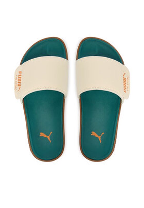 Puma Klapki Leadcat 2.0 Palermo Lthr 404838 01 Écru. Materiał: skóra