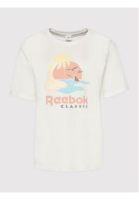 Reebok T-Shirt Unisex Classics Graphic GN3670 Biały Regular Fit. Kolor: biały. Materiał: bawełna #2