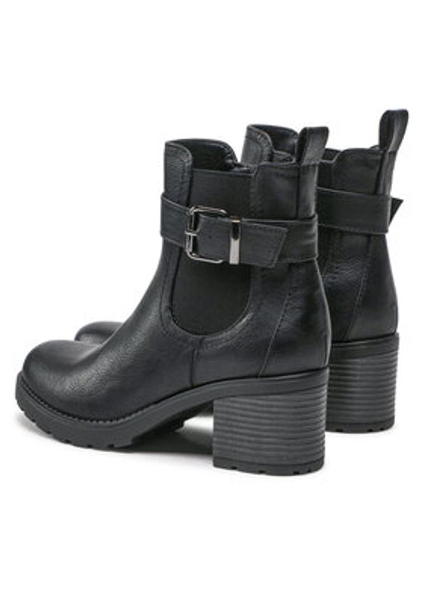 Clara Barson Botki WS2265-07 Czarny. Kolor: czarny. Materiał: skóra