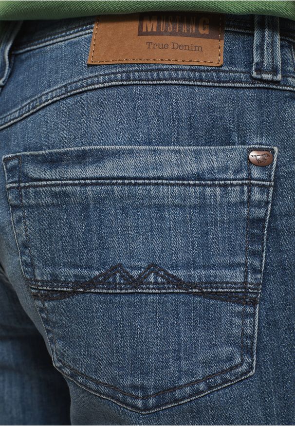 Mustang - MUSTANG WASHINGTON MĘSKIE SPODNIE JEANSOWE JEANSY DENIM BLUE 1012441 5000 313