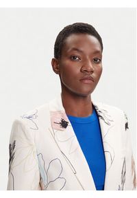 Desigual Marynarka Arty 25WWEW21 Biały Regular Fit. Kolor: biały. Materiał: bawełna #5