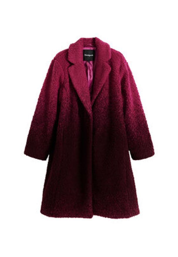 Desigual Płaszcz zimowy Icecream 25WWEW64 Różowy Relaxed Fit. Kolor: różowy. Materiał: syntetyk. Sezon: zima