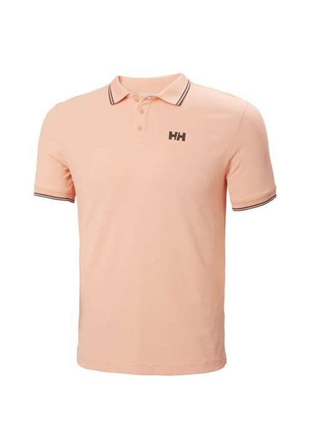 Koszulka sportowa męska Helly Hansen 34068058. Typ kołnierza: polo. Kolor: różowy. Styl: sportowy